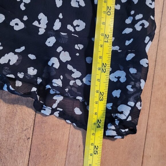 Nine West Sheer Sleeve Printed Top Size XXL - Picture 7 of 9